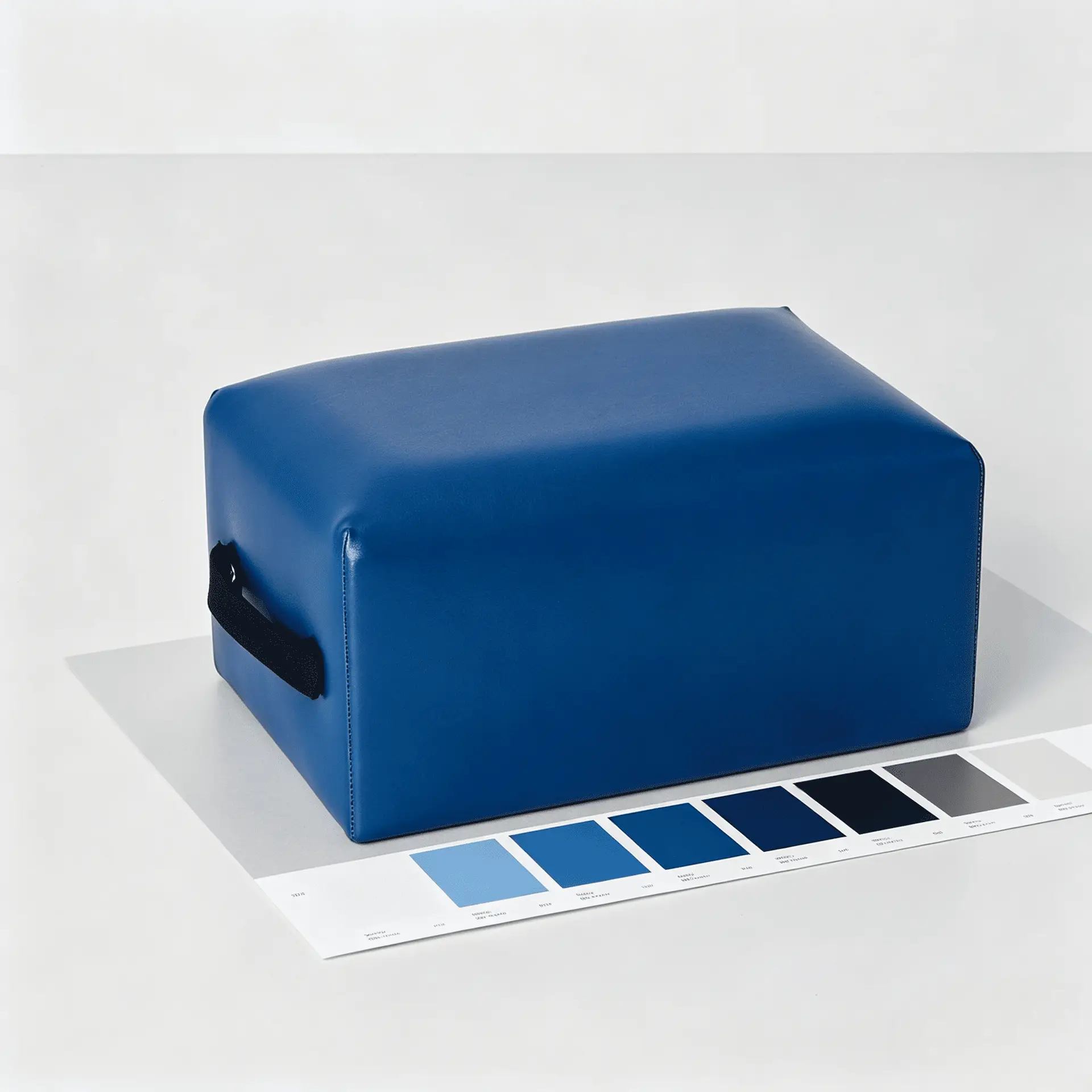 Custom Pilates Sitting Box Uphlostery Classic Blue Color