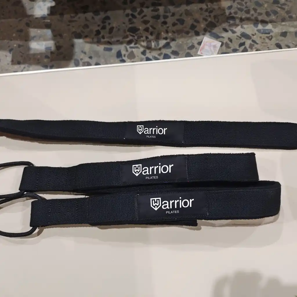 pilates equipment custom embroidery to strap logo